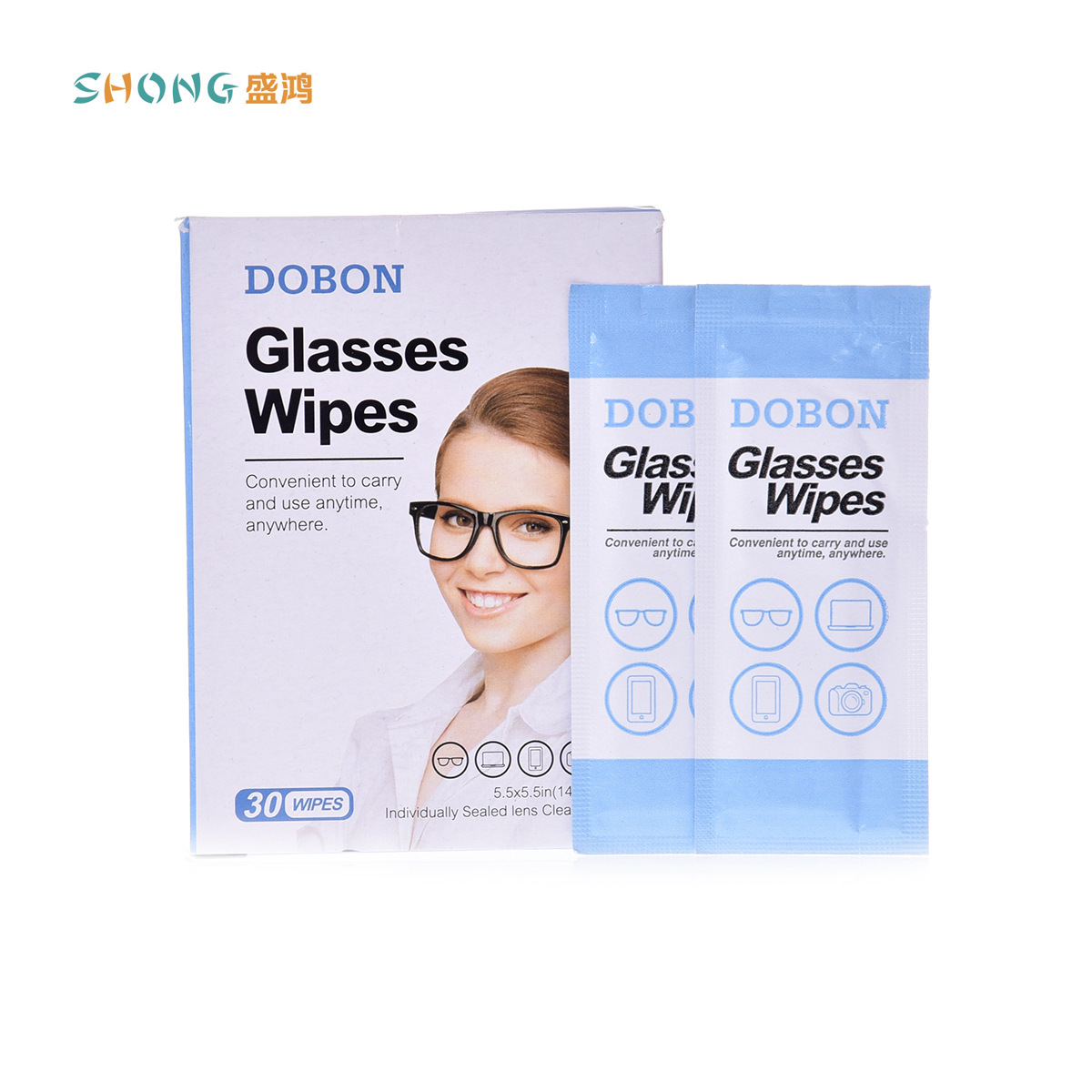 Disposable Non-Alcohol Pad Wipe Cleaning Lens Wiping Tissue Mobile Phone Screen Lens Antibacterial W