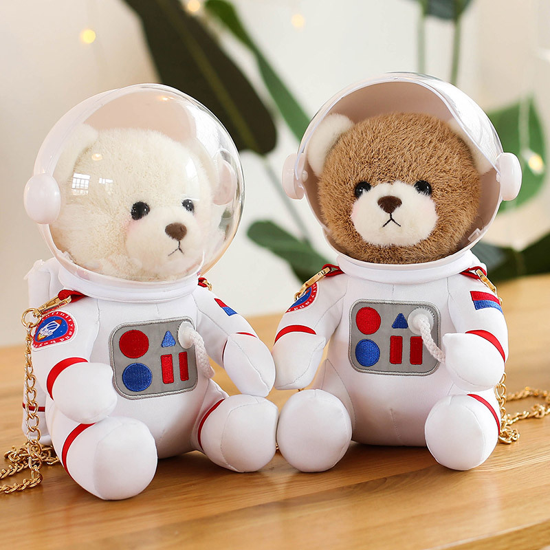 Internet Celebrity Space Bear Plush Toy TikTok Same Astronaut Little Bear Doll Girls' Holiday G