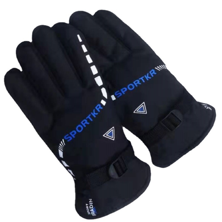 Cycling Ski Gloves Men's Winter Fleece-Lined Electric Car Warm Outdoor Velvet Sport Motorcycle 
