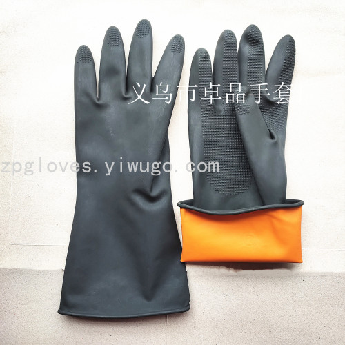 Factory Direct Sales 90G SUNFLOWER Acid and Alkali Resistant Latex Gloves Industrial Labor Insurance Gloves