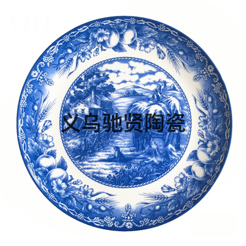 high bone china tableware plate ceramic western cuisine plate table large pad plate household daily tableware cake plate
