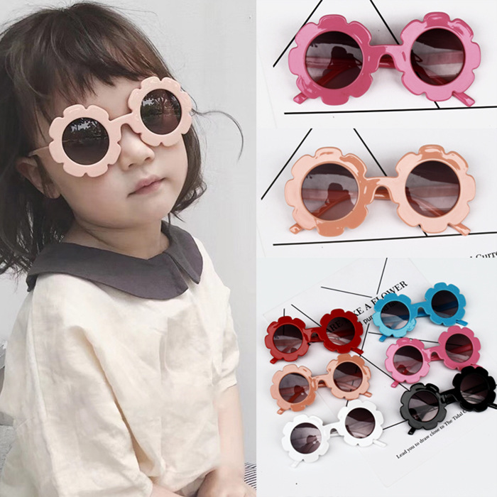 1380 SUNFLOWER Kid's Eyewear Female Child Decorative Flower Sunglasses Baby Sunglasses Men'