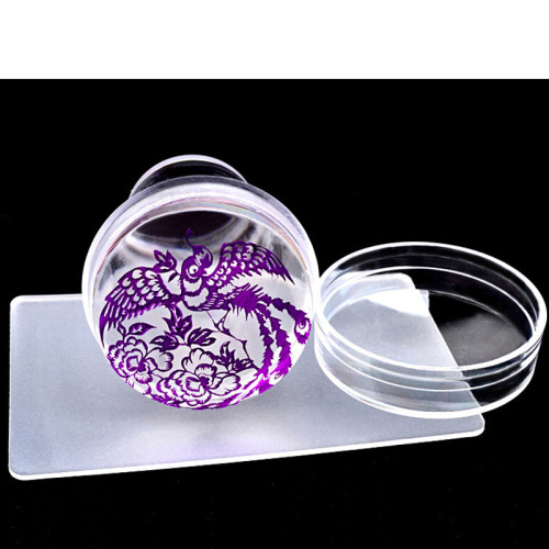 Nail Beauty New Transparent with Lid Seal Fully Transparent Crank Transparent Seal head Silicone Seal 