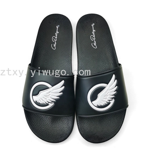 Customizable Logo Pattern Slotted Surface Slippers Slip-on Cover Slippers PVC Sandals