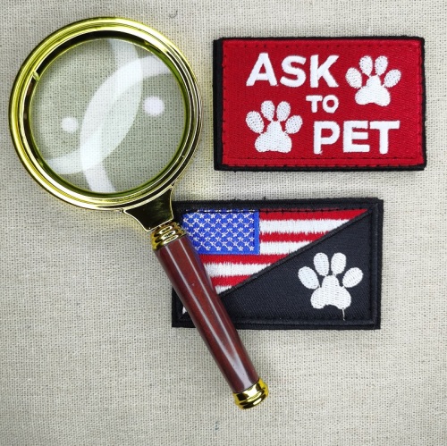 K9 Pet Harness Embroidery Personality Magic Copybook High Precision Cloth Sticker Dog Rescue Velcro Free Design