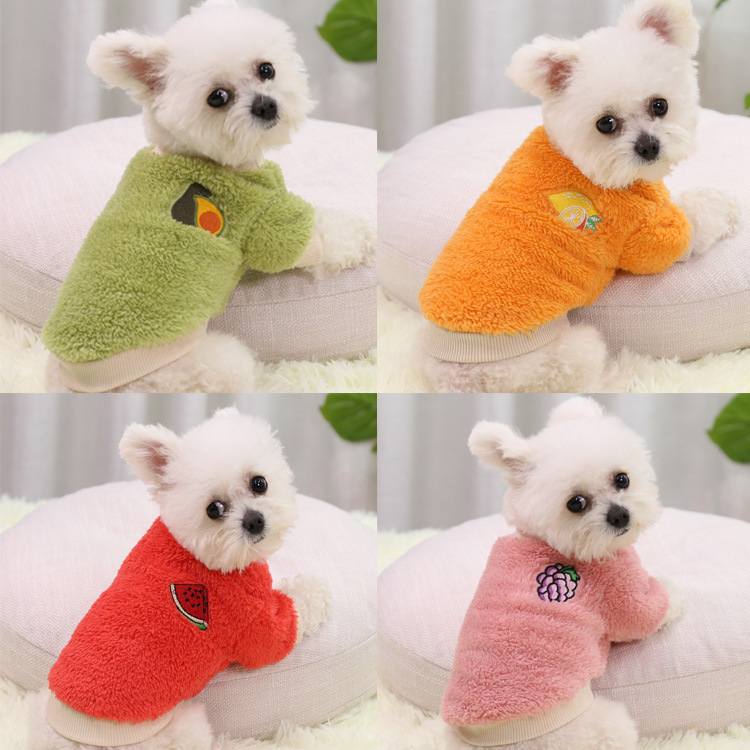 Autumn and Winter Warm Feet Dog Pet Supplies Cat Clothes Small Medium Large Dog Teddy New Year Dress