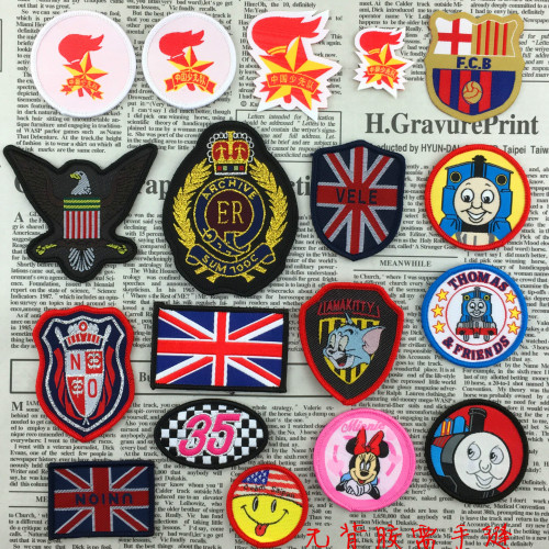 young pioneers clothing accessories cartoon cloth stickers young pioneers badge factory direct supply spot wholesale