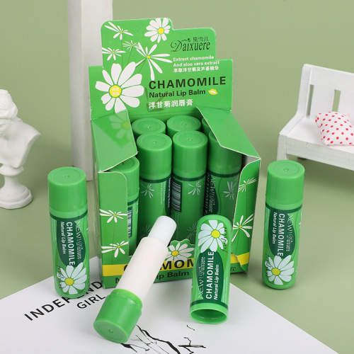 chamomile autumn and winter lip balm a box of 12 moisturizing anti-cracking colorless transparent lip balm factory direct sales