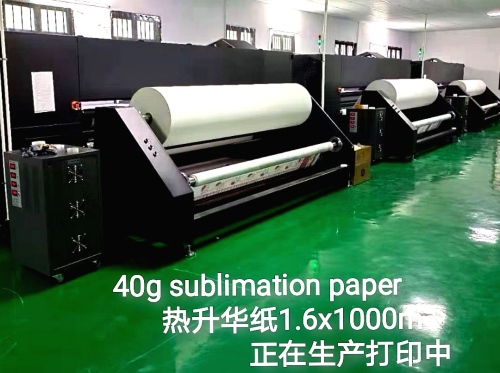40g roll hot sublimation paper 1.6x1000m roll hot sublimation paper