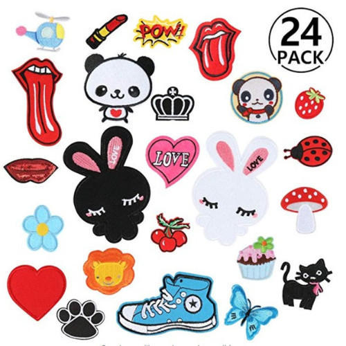 Factory Spot Sales Embroidery Cloth Sticker Set DIY Patch Clothing Accessories Can Be Customized with Samples 
