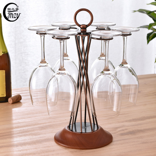 european style vintage red wine glass upside down rack household red wine glass holder wholesale