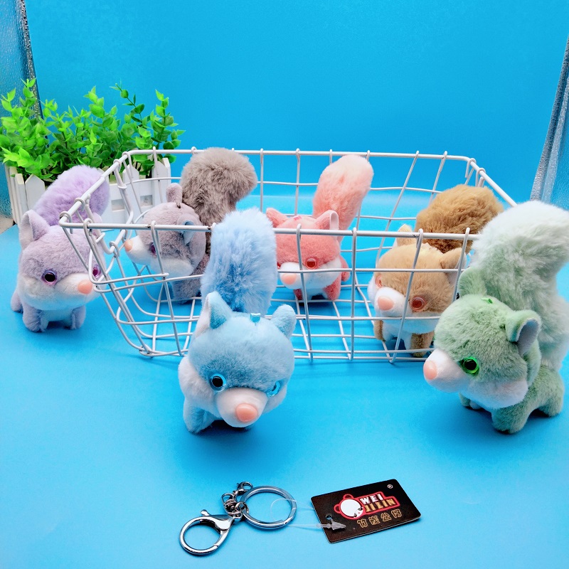 Cute Husky Plush Toy Mini Small Sized Dog Doll Keychain Schoolbag Pendant Doll Prize Claw Doll