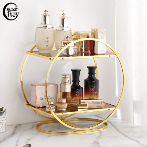 New Light Luxury Double-Layer Perfume Rack Factory Direct Sales 