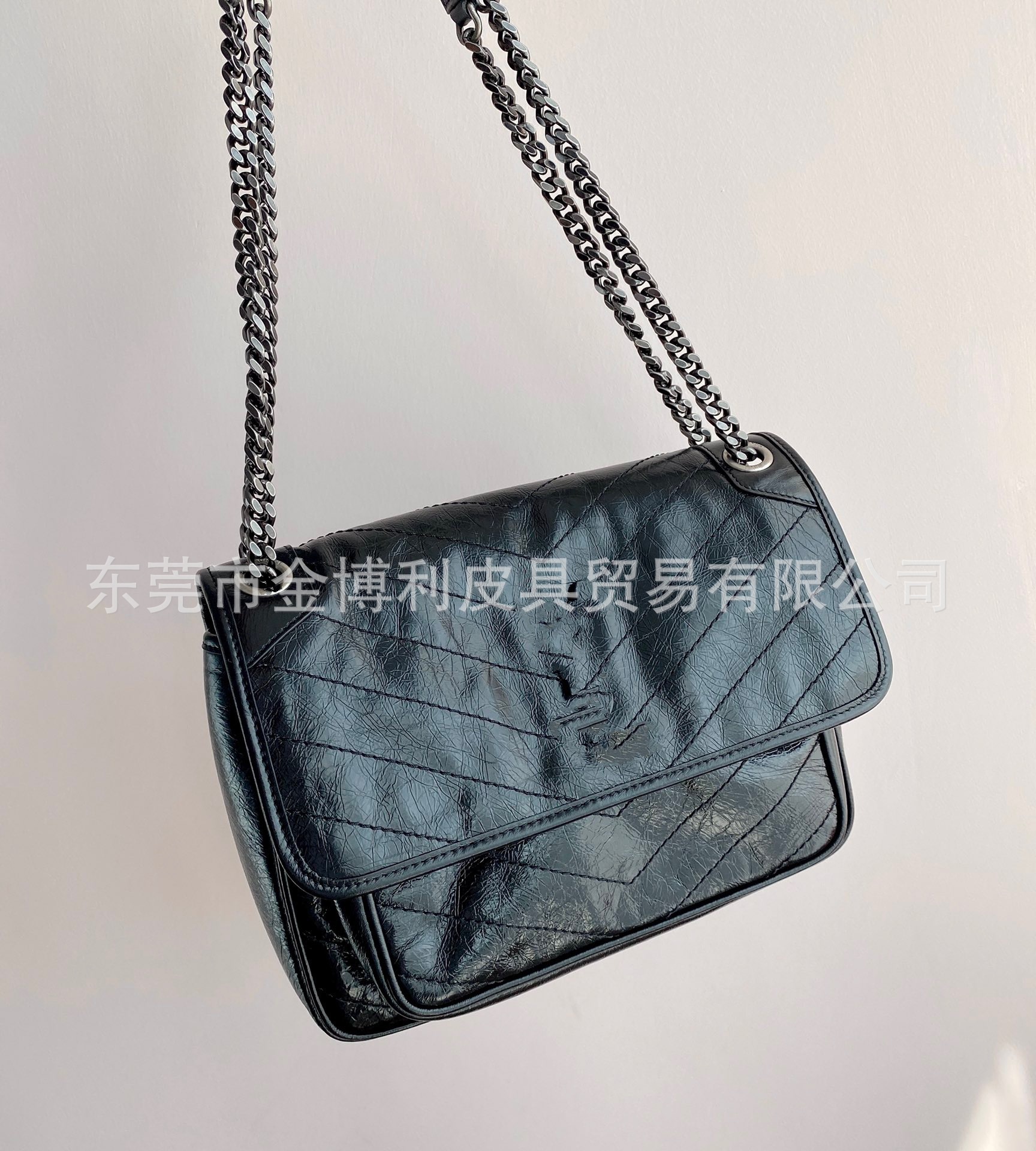 Yang Shulin 2021 New Celebrity Style Oil Wax Leather Women's Bag Shoulder Messenger Bag Large C
