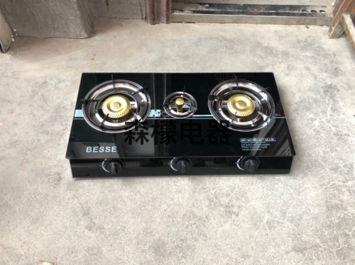 （exclusive for export without domestic sales） three-eye gas stove desktop liquefied petroleum gas stove stove factory flameout protection