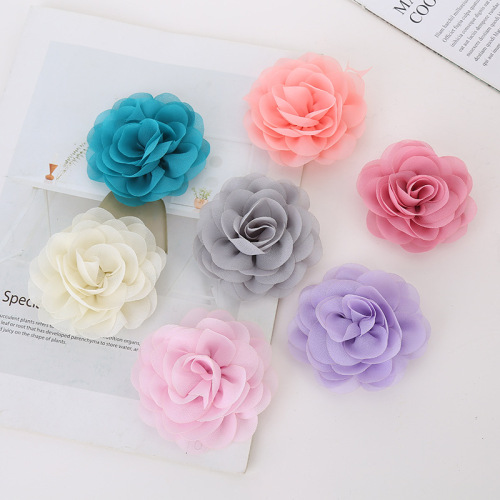 Chiffon Flower handmade Materials DIY Mobile Phone Shell Clothing Accessories Jewelry Accessories Wholesale