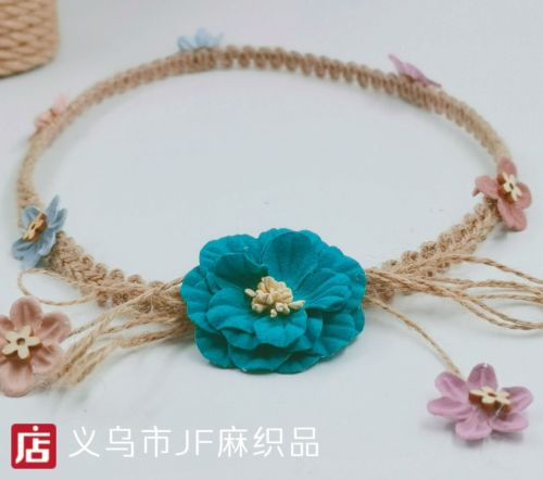Hemp Rope Hat Flower DIY Fine and Thick Hand-Woven Hemp Thread Color Material Retro Style Small Hemp Rope String