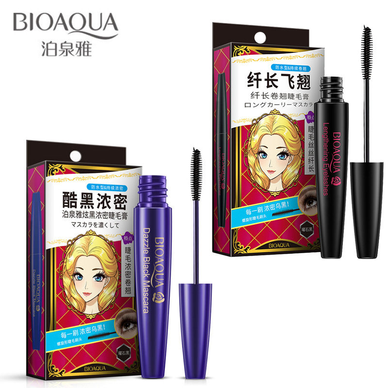 泊泉雅睫毛膏纤长卷翘美妆 防水不晕染增长浓密锁色化妆彩妆批发
