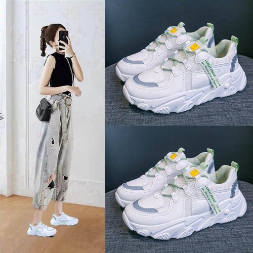 dad shoes women‘s ins trendy 2021 summer new mesh breathable women‘s shoes versatile casual popular small white sports