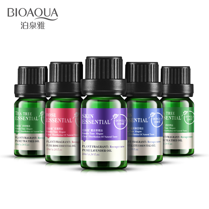 泊泉雅薰衣草按摩精油玫瑰茶树精油植物补水控油收缩毛孔精油10ml