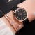 Hot Selling Set Boxed Women's Personalized Quartz Watch Brand Belt Scale Diamond Bracelet Factory in Stock Wholesale