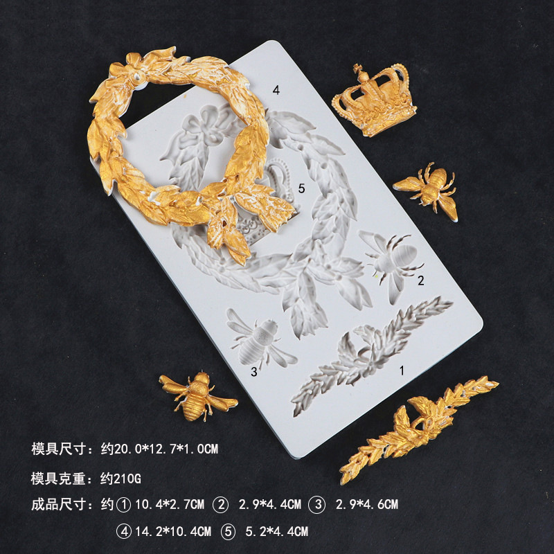 式浮浮雕硅胶模具镜框婚礼装饰烘焙磨具翻糖干佩斯巧克力蛋糕模具