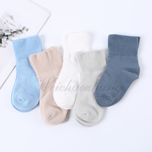 Paper Boxed Color Newborn Socks Baby Baby Autumn and Winter Warm Cotton Socks Comfortable Care Baby Tender Feet 
