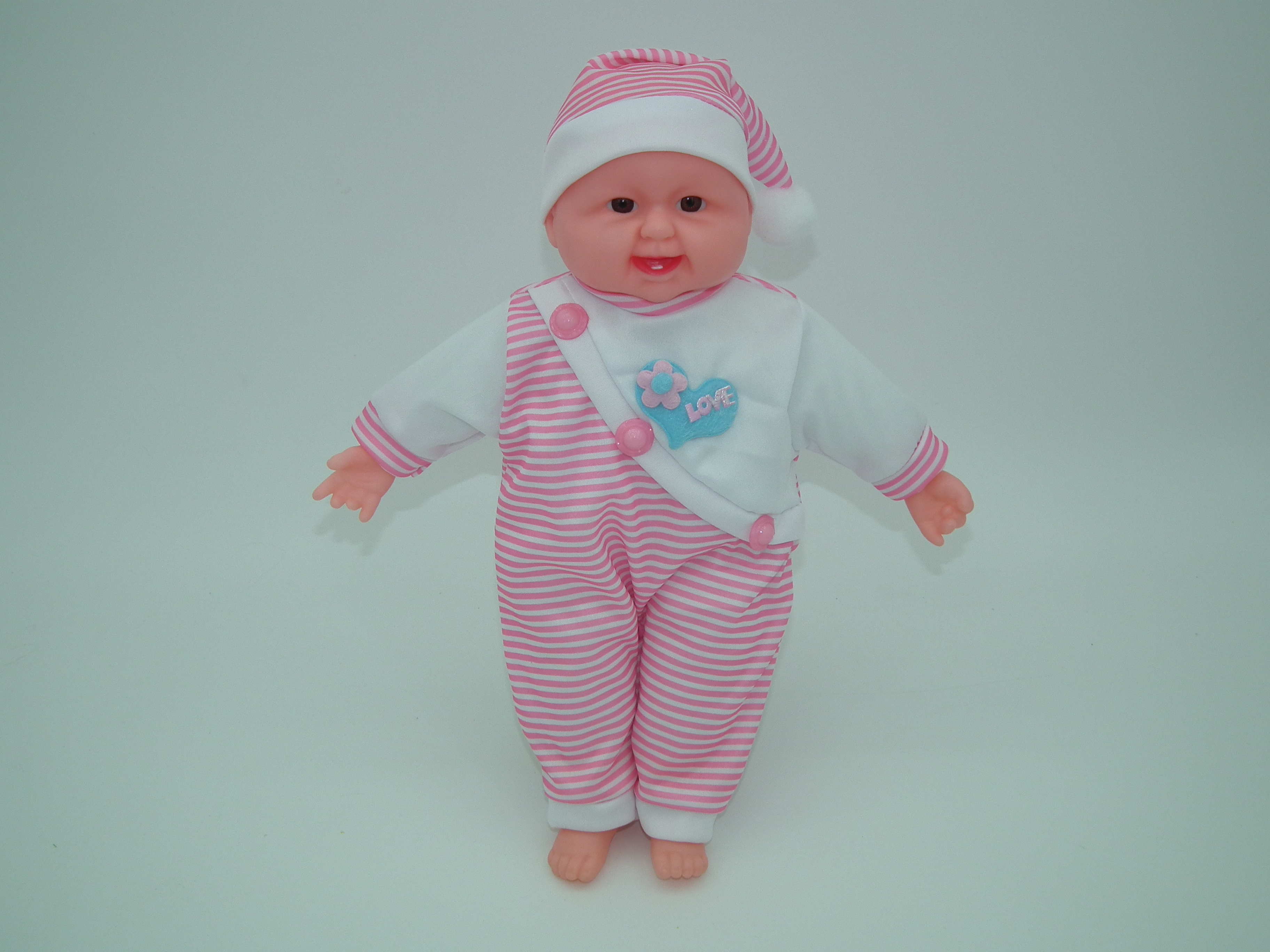 地摊40cm仿真娃娃搪胶娃娃婴儿陪睡洋娃娃音乐智能对话玩具礼品