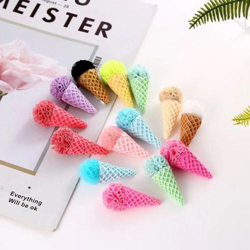 2.5cm elastic mesh ball creative color cone hairpin accessories spot bag hat accessories factory wholesale