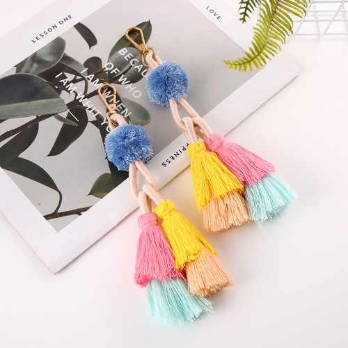 Factory Wholesale Fashion Colorful Fur Ball Tassel Accessories Backpack Decoration Cashmere Pendant Fur Ball Accessories