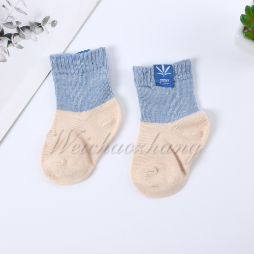Jeenh Brand Two-Color Infant Children Autumn and Winter Comfortable Warm Cotton Socks Color Variety Independent Packaging