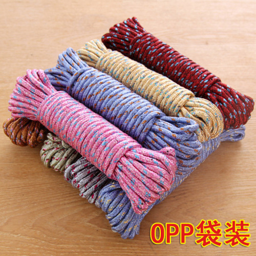 thickened drying rope nylon non-slip windproof clothesline clothes drying rope outdoor quilt drying rope 10 m opp bag