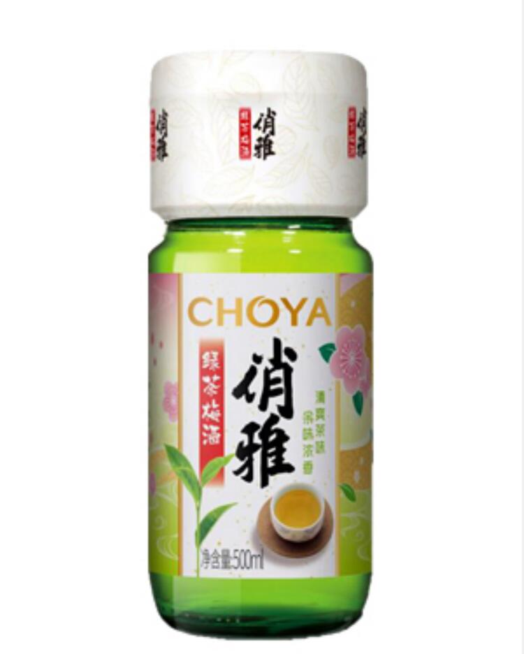 俏雅绿茶梅酒CHOYA 500ml 14.5%vol