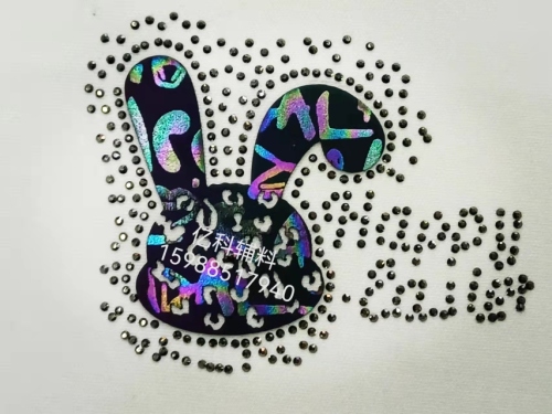 Thick Hot Rhinestone Cute Color-Changing Rabbit