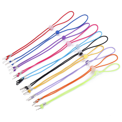 color mask lanyard elastic rope elastic adjustable lanyard hat windproof rope anti-lost anti-tightening ear lanyard