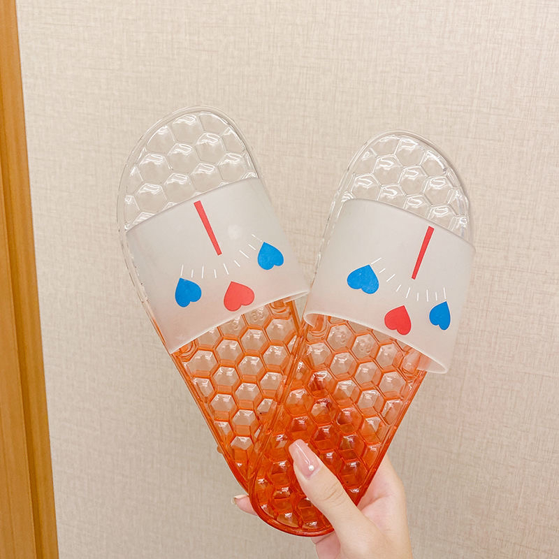 水晶拖鞋女款时尚可爱家居夏外出透明防滑防臭韩版学生女寝室拖鞋