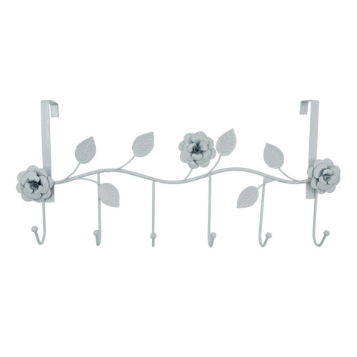 creative leaf flower hook key iron door rear clothes hook pastoral wall hook clothing store clothes hook wholesale