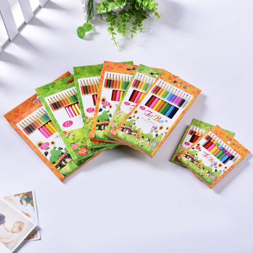 Color Pencil 24 Color Children‘s Environmental Protection Drawing Pencil Wooden Color Lead Wholesale Foreign Trade