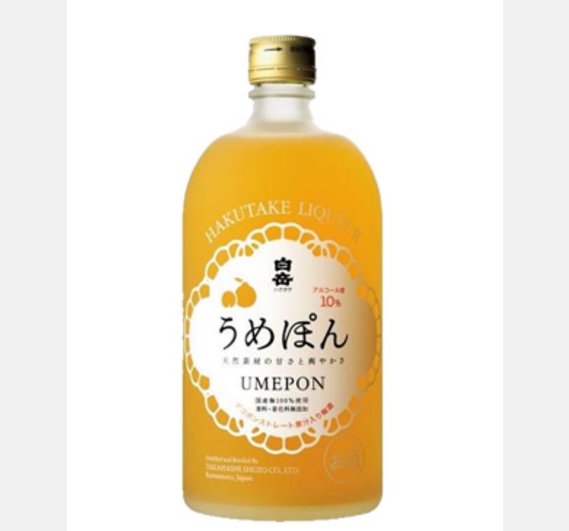 日本熊本白岳桔味酒（配制酒）720ml 10%vol