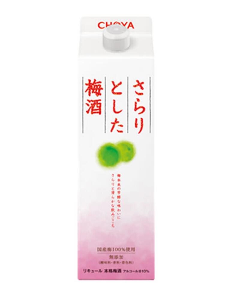 日本大阪蝶矢萨拉利青梅配制酒1000ml纸盒装 10%vol