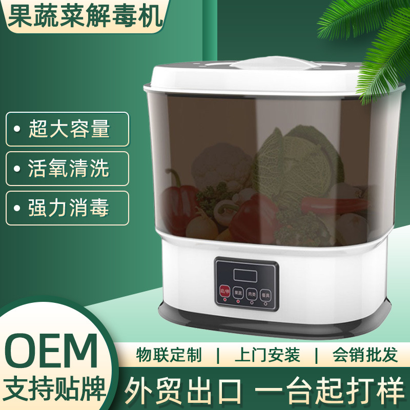 多功能洗菜机果蔬食材消毒清洗机除农药活氧果蔬臭氧消毒机礼品