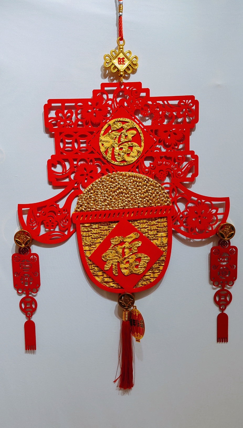 2022年新款春节挂件—福满米桶（金米）