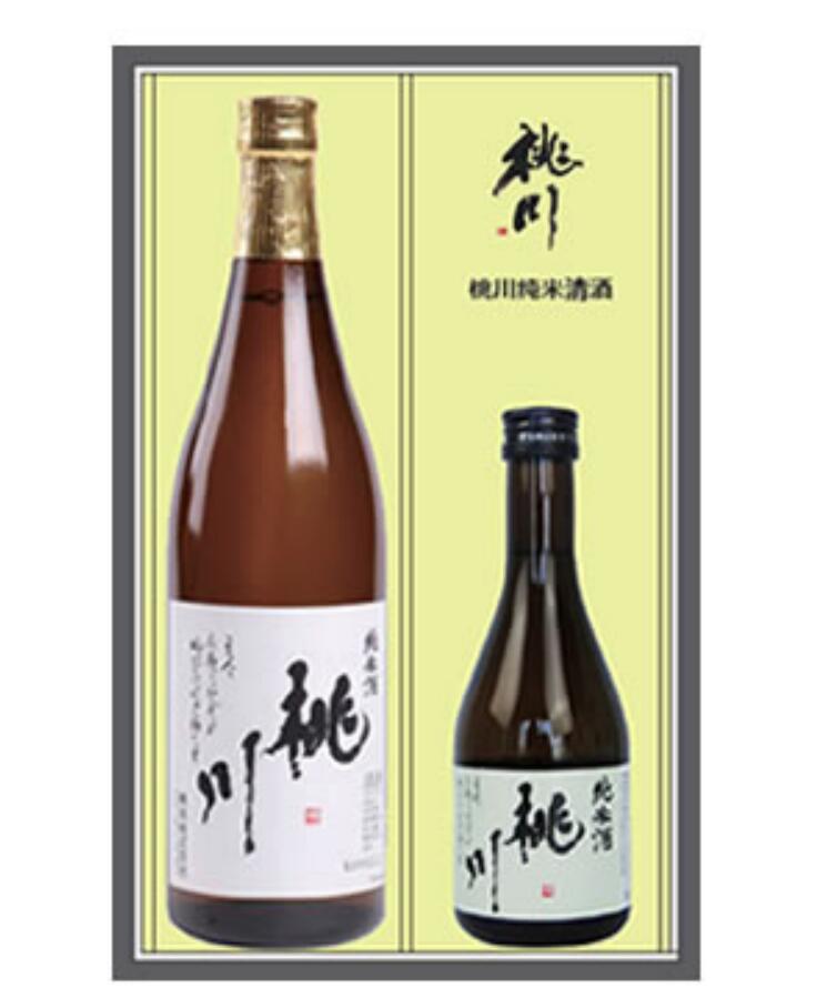 日本青森县桃川纯米清酒礼盒720ml+300ml