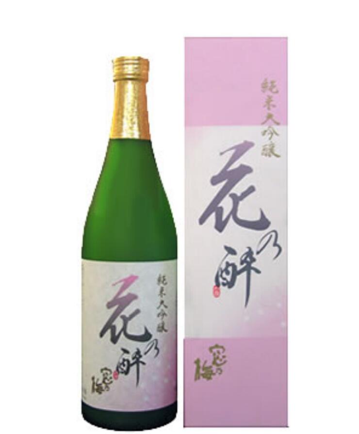日本佐贺县花乃醉纯米大吟酿清酒【带纸盒】720ml 16-17%vol