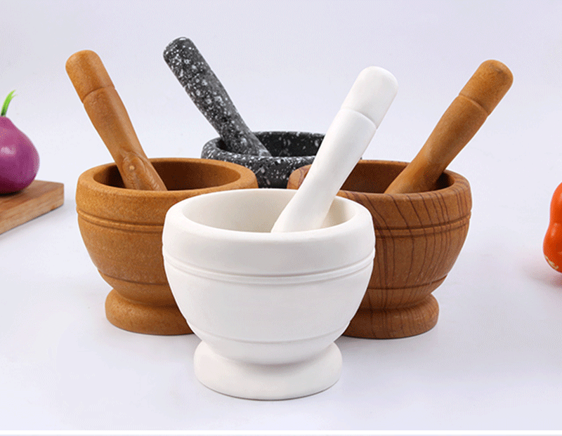 蒜臼子手动捣蒜器 PP研磨器压蒜器捣药捣碎器蒜泥器擂钵捣蒜罐