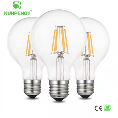 G80 Edison Bulb LED Bulb LED Filament Lamp Decorative Edison Globe 4 W6w8w Screw E27
