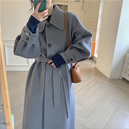 winter korean style new women‘s clothing woolen coat outerwear mid-length women‘s woolen coat special clearance wholesale