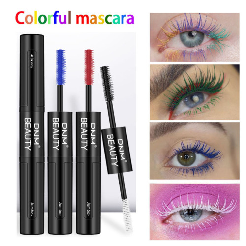 NM Silk 4D Double-Headed Color Mascara Grafting Growth Waterproof and Durable Non-Blooming Foreign Trade New Popular Evpct 