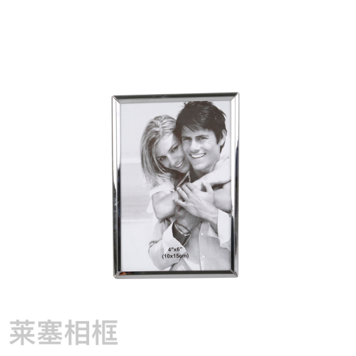 triangle stainless steel silver density plate backboard creative decoration home decorative gift photo metal photo frame