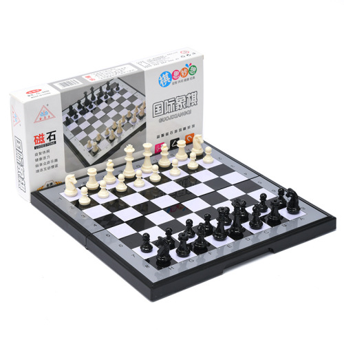 Spot Chess Portable Foldable Chessboard Magnetic Chess Chess Fun Parent-Child Interaction Game Chess